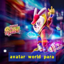 avatar world para imprimir e colorir